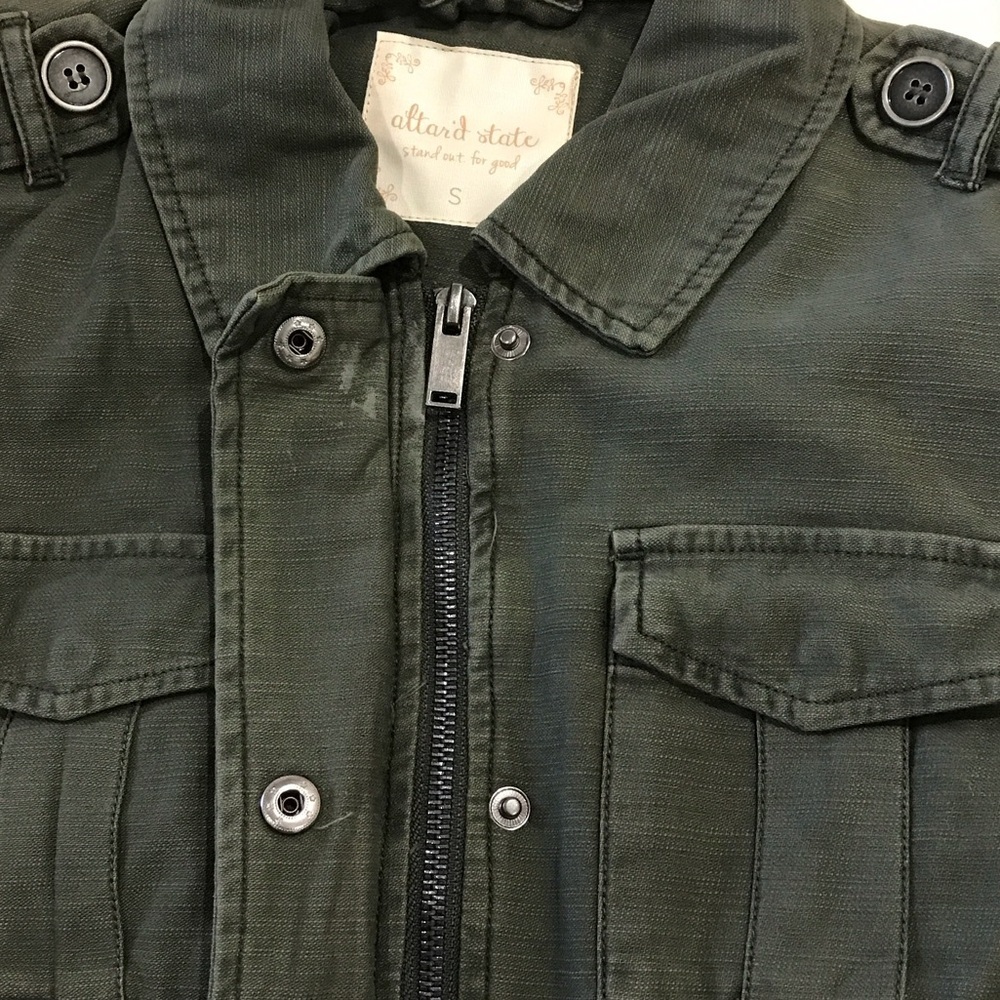 Altar'd State Dark Green Utility Jacket size small - Picture 6 of 9